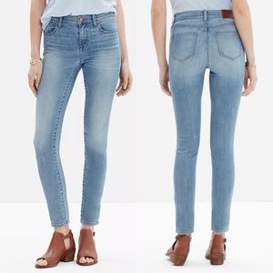 Madewell High Riser Crop Mazzy Skinny Jeans